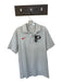 Nike Size M Gray & Red Polyester UGA Athletic Men's Polo Gray & Red / M