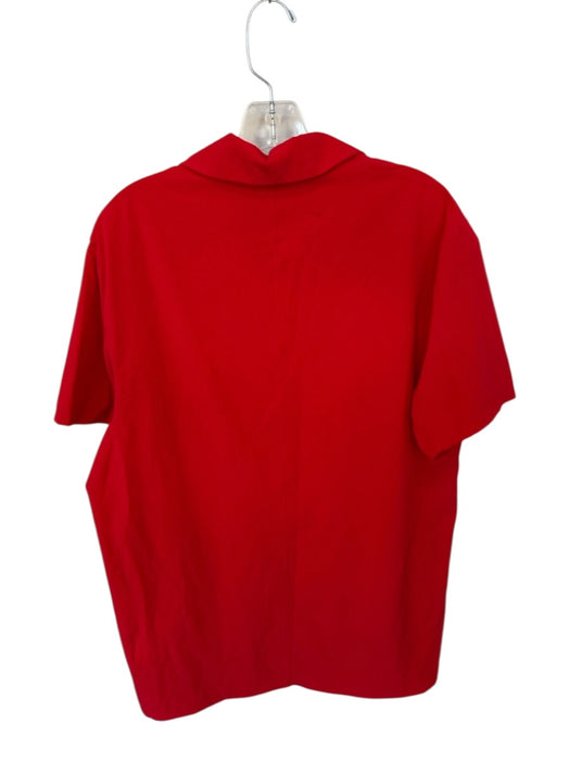 Nike Size M Red & Black Polyester UGA Athletic Men's Polo Red & Black / M
