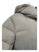 Moncler Size 2/M Light olive Polyester Puffer Zip Front Hood Jacket Light olive / 2/M