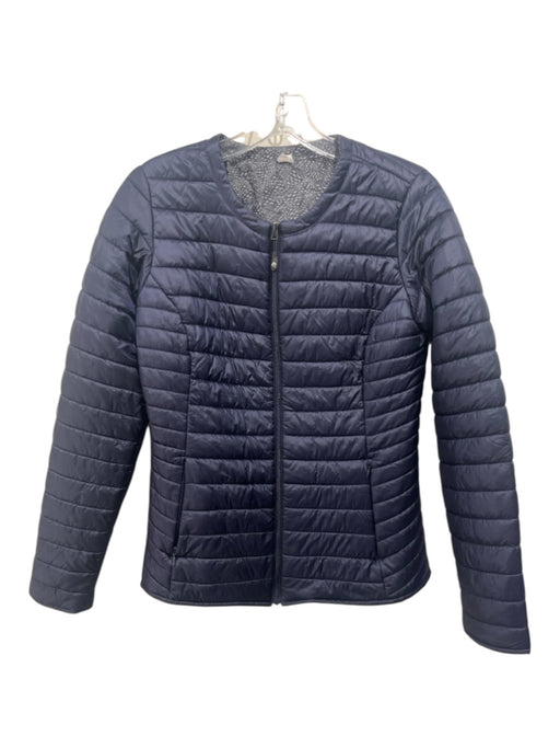 Orvis Size XS Navy Blue & Gray Polyester Puffer Reversible Zip Up Jacket Navy Blue & Gray / XS