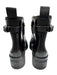 Kate Spade Shoe Size 7 Black PVC Faux Pearl Buckle Side Zip Block heel Boots Black / 7