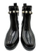 Kate Spade Shoe Size 7 Black PVC Faux Pearl Buckle Side Zip Block heel Boots Black / 7