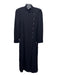 St John Collection Size 6 Black Wool Blend Long Sleeve Solid Maxi Dress Black / 6