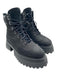 Timberland Shoe Size 8 Black Nubuck Lug Sole lace up Platform Combat Boots Black / 8