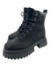 Timberland Shoe Size 8 Black Nubuck Lug Sole lace up Platform Combat Boots Black / 8