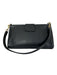 Coach Black Leather goldtone hardware Twist Close Bag Black