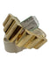 Alexis Kirk Cream & Gold Patent Textured Belts Cream & Gold / Est XS/S