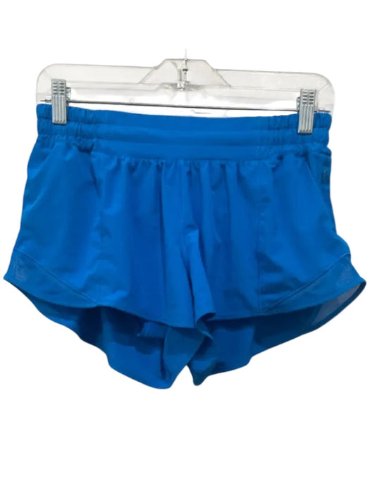 Lululemon Size 8 Blue Polyester Blend Athletic Elastic Waist Shorts Blue / 8