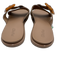 Olukai Shoe Size 8 Beige & Orange Leather Criss Cross Slip On Mule Sandals Beige & Orange / 8