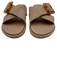 Olukai Shoe Size 8 Beige & Orange Leather Criss Cross Slip On Mule Sandals Beige & Orange / 8