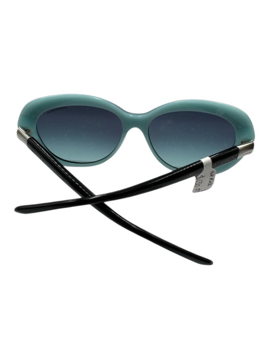Tiffany & Co. Blue & Black Acetate Oval Sunglasses Blue & Black