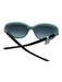 Tiffany & Co. Blue & Black Acetate Oval Sunglasses Blue & Black