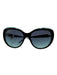 Tiffany & Co. Blue & Black Acetate Oval Sunglasses Blue & Black