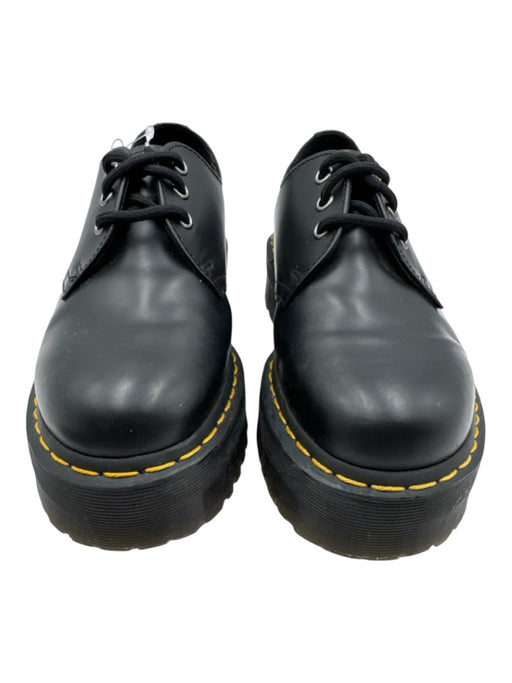 Dr. Martens Shoe Size 8 Black Leather Lace Up Platform Shoes Black / 8