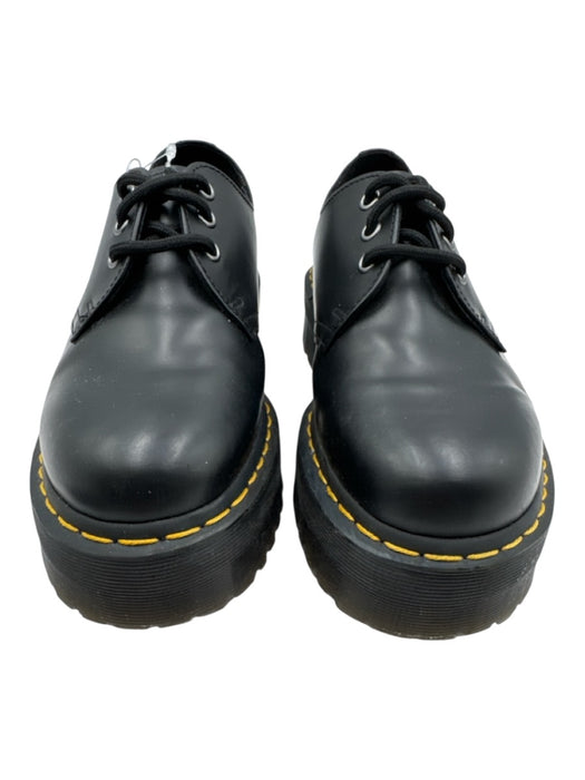 Dr. Martens Shoe Size 8 Black Leather Lace Up Platform Shoes Black / 8