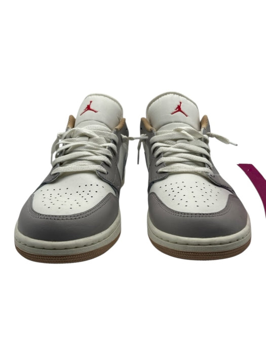 Jordan Shoe Size 12 Gray & White Leather Two Tone Sneaker Men's Shoes Gray & White / 12