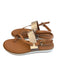 Cole Haan Shoe Size 8 Brown Leather Slingbacks toe strap Almond Toe Flat Shoes Brown / 8