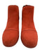 Sorel Shoe Size 7.5 Orange Leather Suede Chelsea Stitching Rubber Sole Booties Orange / 7.5