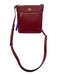 Coach Red Coated Leather Zip Close Crossbody Bag Red / S/M