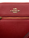 Coach Red Coated Leather Zip Close Crossbody Bag Red / S/M