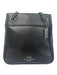 Coach Black Pebbled Leather Shoulder Bag Zip Close silver hardware Bag Black / S/M