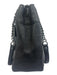 Coach Black Pebbled Leather Shoulder Bag Zip Close silver hardware Bag Black / S/M