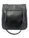 Coach Black Pebbled Leather Shoulder Bag Zip Close silver hardware Bag Black / S/M