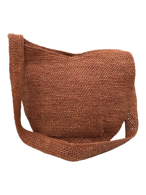 Helen Kaminski Brown Raffia Woven Crossbody Strap Open Bag Brown / S/M