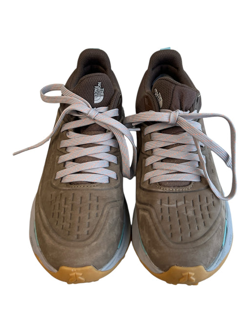 The North Face Shoe Size 7.5 Brown & Blue Fabric Sneaker Lace Up Hiking Shoes Brown & Blue / 7.5