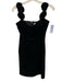 Avec Les Filles Size 12 Black Polyester Blend Velvet Rosette Sleeveless Dress Black / 12