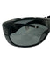 Prada Black Acetate Shield Style Logo Detail Tinted Lens Sunglasses Black