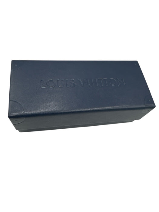 Louis Vuitton Black & Gold Tone Acetate Metal Accent Flat Top Sunglasses Black & Gold Tone