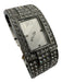 D&G Dolce & Gabbana Silver & Clear Stainless steel Rhinestone Clasp Watches Silver & Clear