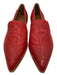 Frye Shoe Size 9.5 Red Leather Pointed Toe Slip On Loafer Flats Red / 9.5