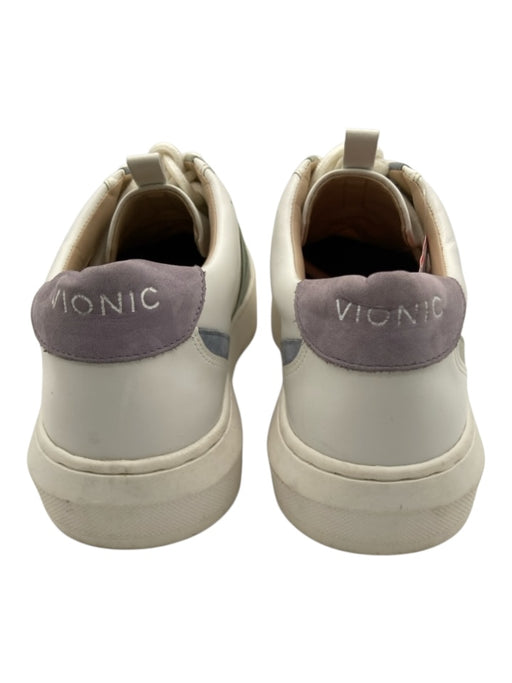 Vionic Shoe Size 7 White, Blue, Multi Leather Lace Up Low Top Sneakers White, Blue, Multi / 7