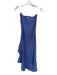 Free People Size S Purple Cotton Blend Built in bra Strapless Side Buttons Dress Purple / S