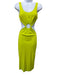 Solid & Striped Size XS Lime Green Viscose Blend Cut Out Sleeveless Slits Dress Lime Green / XS