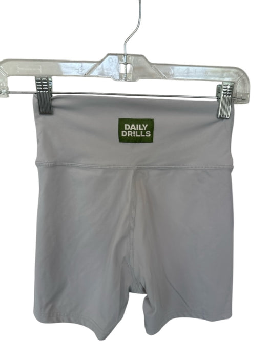 Daily Drills Size S Grey Spandex High Waisted Athletic Shorts Grey / S