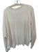We The Free Size S Beige Cotton Blend Waffle Knit V Neck Raw Detailing Top Beige / S