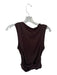 Dissh Size S Brown Rayon & Spandex Twist Detail Boatneck Top Brown / S