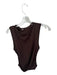 Dissh Size S Brown Rayon & Spandex Twist Detail Boatneck Top Brown / S