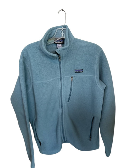 Patagonia Size M Slate Blue Polyester fleece Full Zip Athletic Men's Jacket Slate Blue / M
