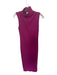 House of Harlow Size M Purple Pima Cotton Blend Mock Neck Cap Sleeve Maxi Dress Purple / M