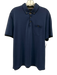 Ted Baker Size 6 Navy Blue Modal Solid Polo Men's Short Sleeve Navy Blue / 6