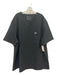 Figs Size XXL Black V Neck Short Sleeve pocket Top Black / XXL