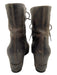 Sorel Shoe Size 6 Dark Brown Leather Lace Up Distressed Wedge Booties Dark Brown / 6