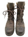 Sorel Shoe Size 6 Dark Brown Leather Lace Up Distressed Wedge Booties Dark Brown / 6