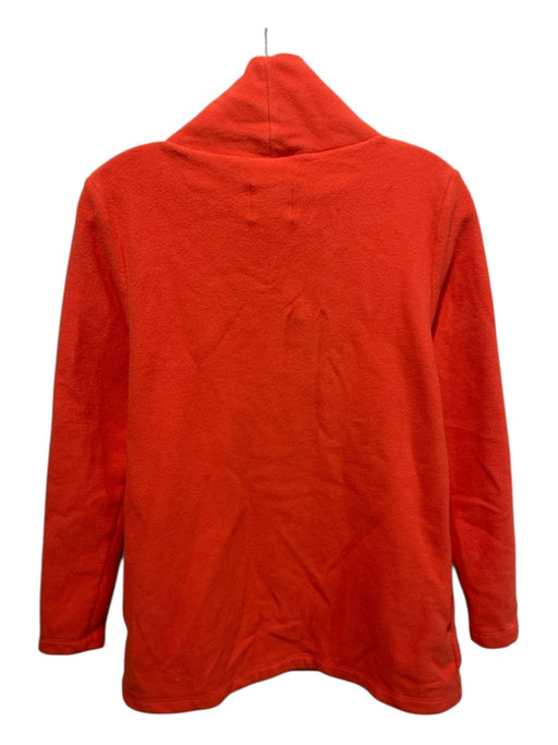 Dudley Stephens Size M Orange Polyester Mock Neck Long Sleeve pull over Sweater Orange / M