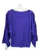 Karen Millen Size S Purple Viscose, Polyamide & Wool Long Sleeve Knit Top Purple / S