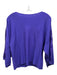 Karen Millen Size S Purple Viscose, Polyamide & Wool Long Sleeve Knit Top Purple / S
